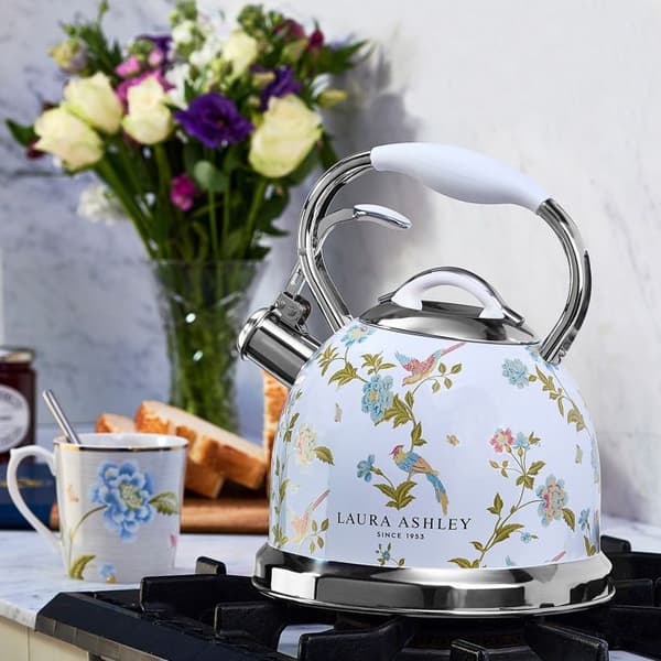 Vattentinnare i rostfritt stål - Laura Ashley - Elveden Vit - Kapacitet 3L, handtag med snabbkylning