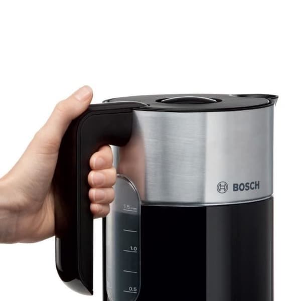 Styline elektrisk vattenkokare - BOSCH - TWK8613P - 1,5L - 2400W - Håll värmen - Anti-kalk - Svart