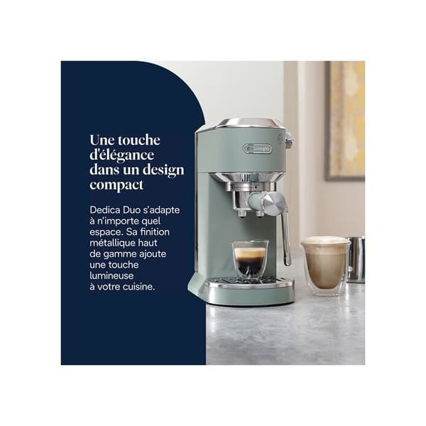 Expresso Delonghi Dedica Duo EC890.GR Vert