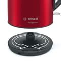 Miniatyrbild 5 av 5: Bosch TWK3P424 vattenkokare 1,7 L 2400 W Grå, Röd