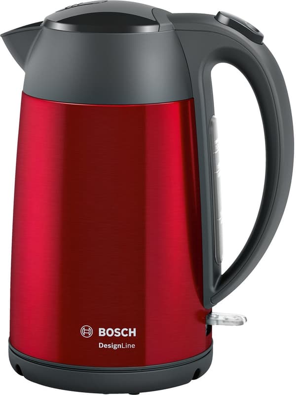 Bosch TWK3P424 vedenkeitin 1,7 L 2400 W Harmaa, Punainen