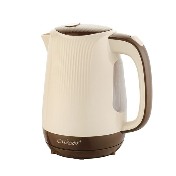 Feel-Maestro MR042 beige vattenkokare 1,7 L Beige, Brun 2200 W