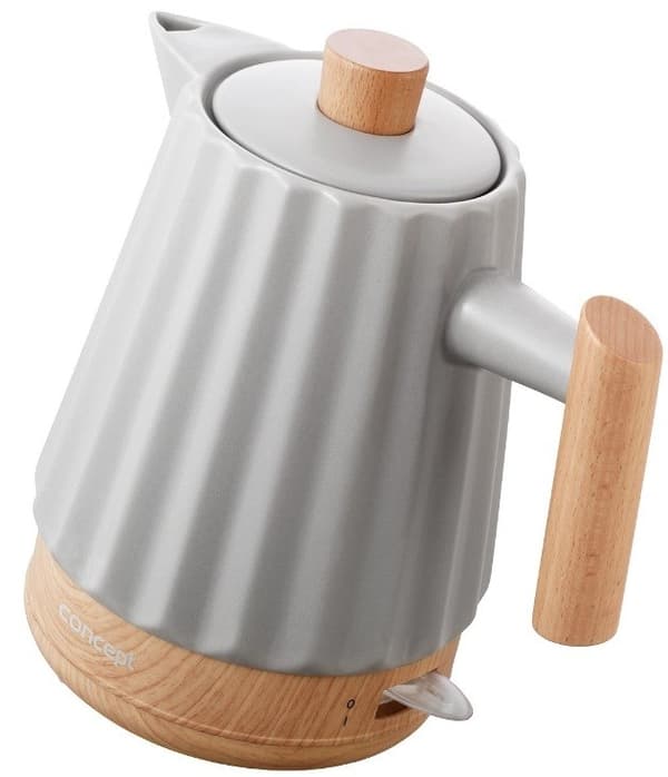 Concept RK0091 Keramisk vattenkokare 1,5 l Ljusgrå