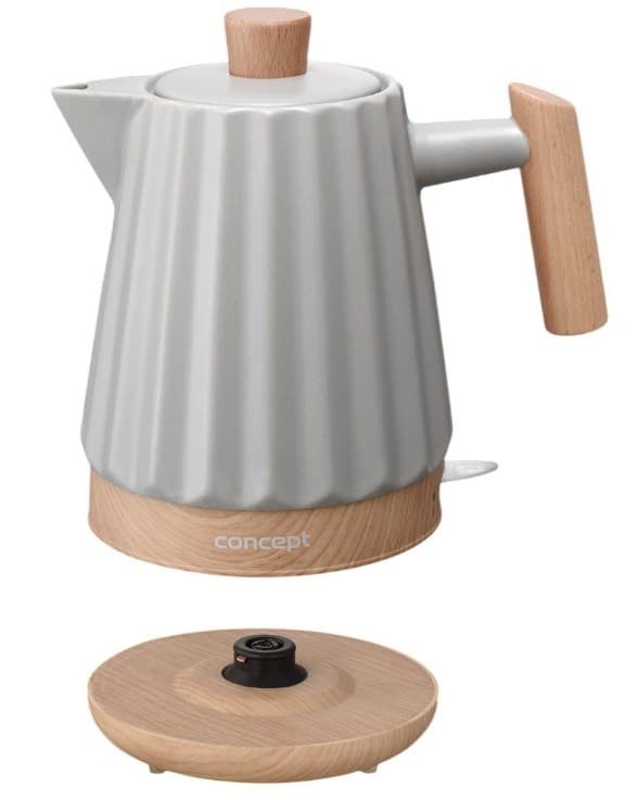 Concept RK0091 Keramisk vattenkokare 1,5 l Ljusgrå