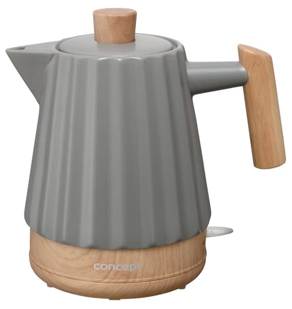 Concept RK0092 Keramisk elkedel 1,5 l Mørkegrå
