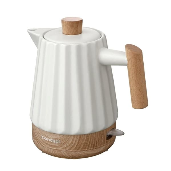 Vattenkokare Concept RK0090 Vit Keramisk 1500 W 1,5 L