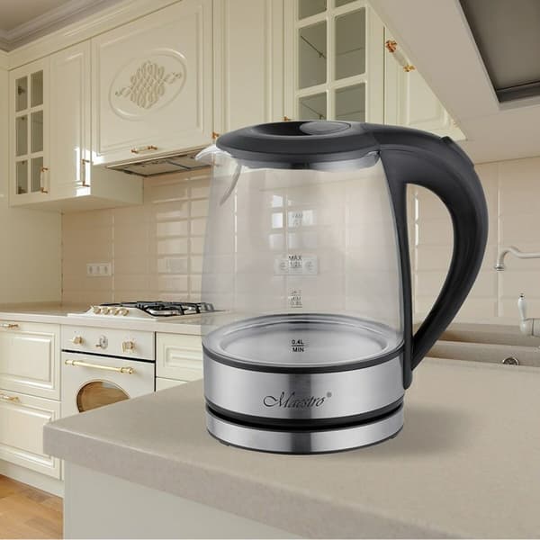 Vattenkokare Feel Maestro MR-062 Svart Glas 1630 W 1,2 L