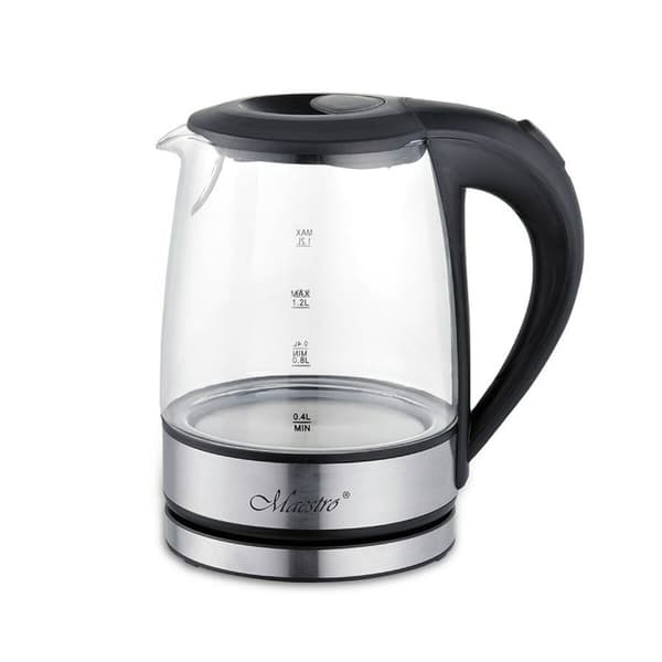 Vattenkokare Feel Maestro MR-062 Svart Glas 1630 W 1,2 L