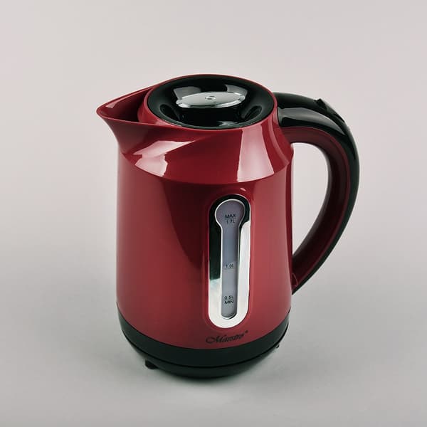 MAESTRO MR-041 (MR-041-RED) vattenkokare 1,7 L 2000 W Svart, Röd