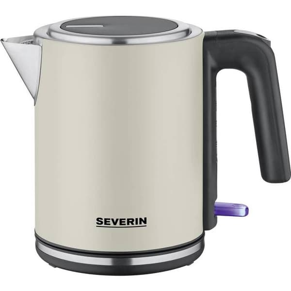 Severin 9577 BPA-fri vattenkokare, indikator ljus beige, svart