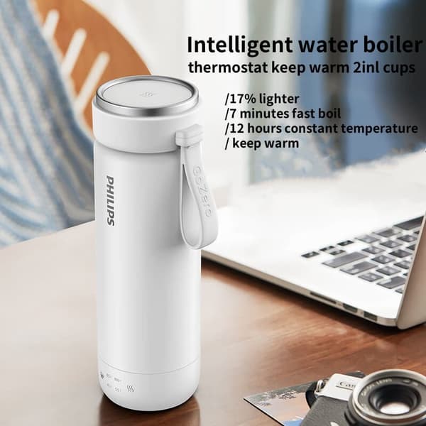 Philips AWP2779 bærbart elkedelkrus – 350 ml vakuumisoleret rejsetermokande
