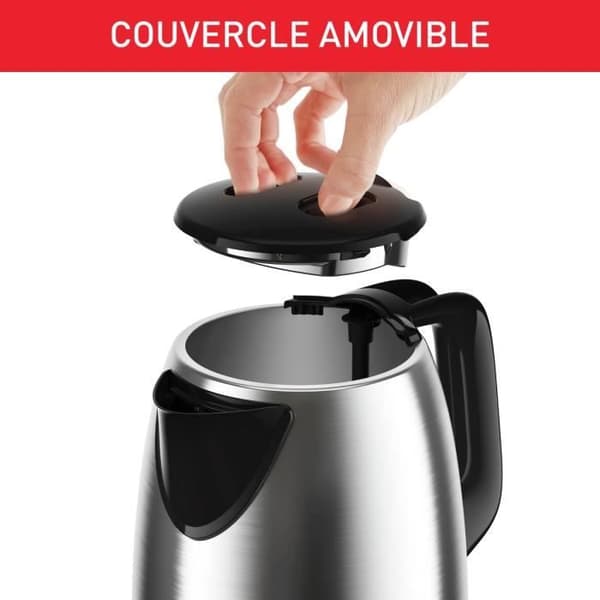 TEFAL Elektrisk vattenkokare, 1,7 L, 2400 W, Vridbar bas, Enkel öppning, Indikeringslampa, Automatisk avstängning KI150D10