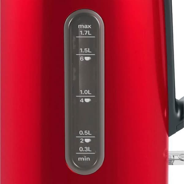 Bosch TWK4P434 vattenkokare - 1,7 L - Röd - 2400 W - Anti-kalk