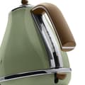Miniatyrbild 3 av 5: Vattenkokare - Delonghi - Icona Vintage - 2000 W - 1,7 L - Olivgrönt och kanelhandtag
