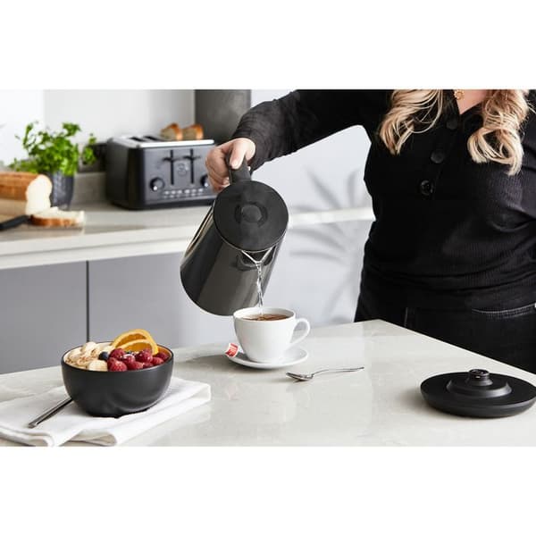Alexa Smart Elektrisk Vattenkokare WIFI 1,5L, Trådlös, LED-pekskärm SWAN SK14650BLKNEU 1800W Svart 58000