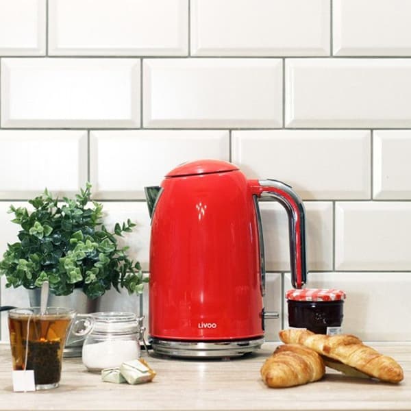 Kanna - LIVOO - DOD180R - Rostfritt stål - 1,7L - Svängbar bas 360°