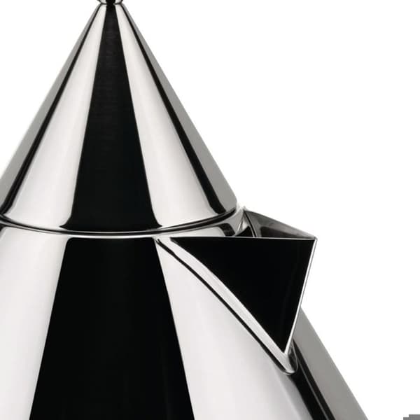 Vattenkokare - Alessi - Il Conico 90017 - Blankpolerat stål - 2,4 liter - Unik design