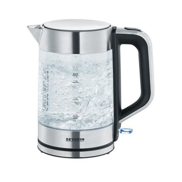 Vattenkokare - Severin - WK 3420 - Glas och rostfritt stål - 1,7 L - Avkalkningssystem