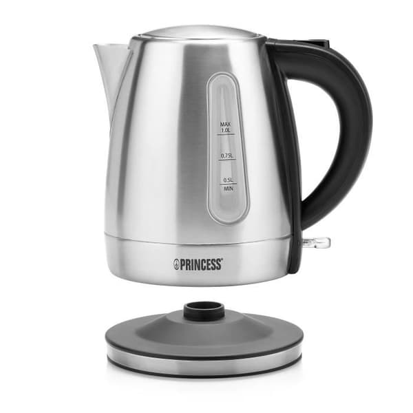 Vattenkokare - Princess 236023 - 1L - 2200W - Rostfritt stål - Automatisk avstängning