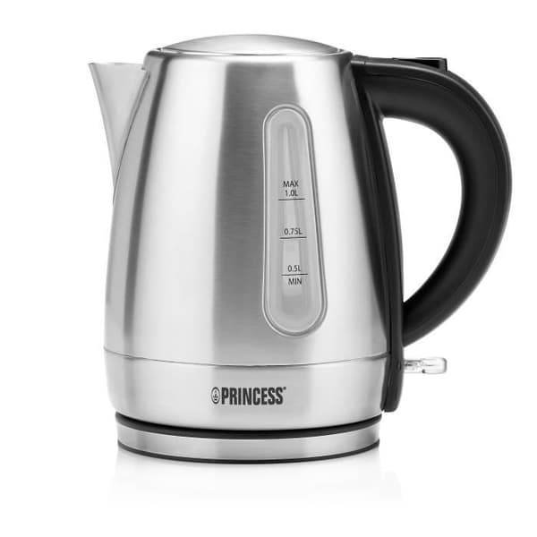 Vattenkokare - Princess 236023 - 1L - 2200W - Rostfritt stål - Automatisk avstängning