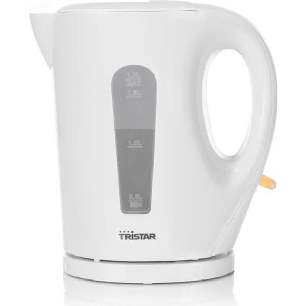 TRISTAR WK3380 Vattenkokare - 1,7L Kapacitet - 1850-2200W - BPA-fri - Avtagbart filter - Vit