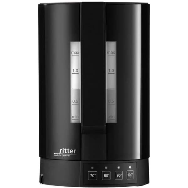 Ritter Fontana5 Vattenkokare - Svart - 1,1 L - 2800 W - Anti-kalk - Håller varm