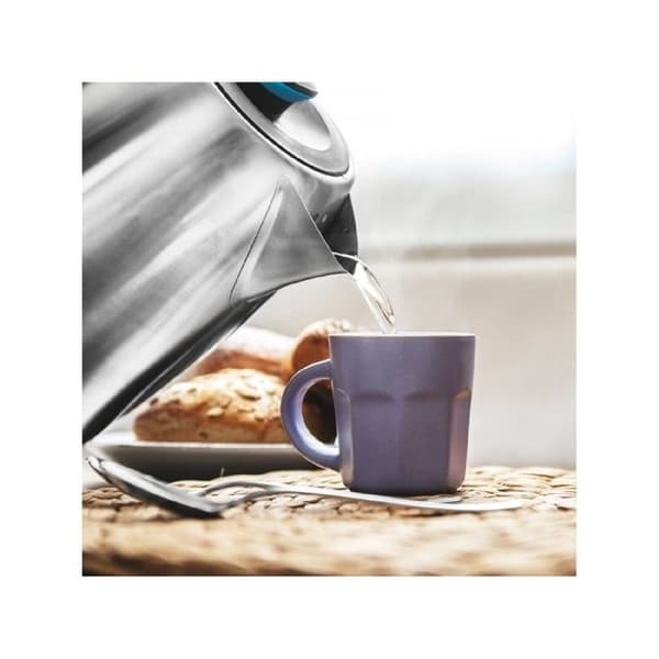 Cecotec ThermoSense 220 elektrisk vattenkokare i stål. 1,2 L, BPA-fri, Rostfritt stål, 360 Bas, Anti-kalkfilter, Triple Syst
