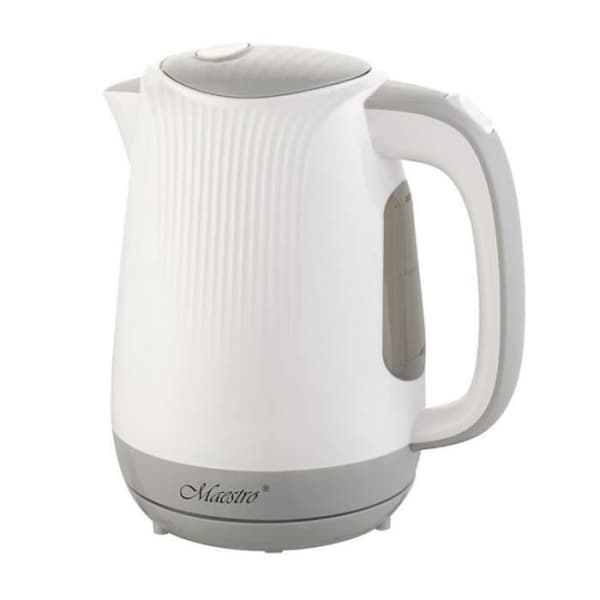 Maestro Feel- MR042 vit vattenkokare 1,7 L Grå, Vit 2200 W - MR-042 vit