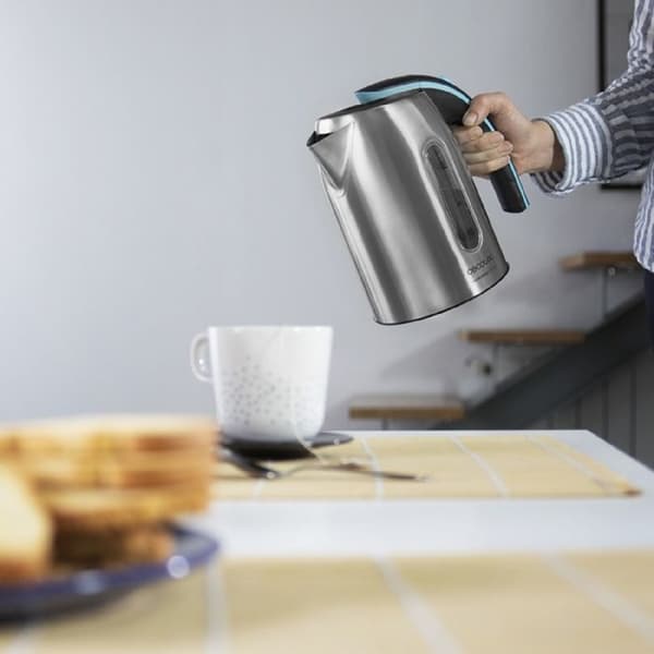 Cecotec ThermoSense 270 elektrisk vattenkokare i stål - 1,7 L - 2200 W - Base 360 - Anti-kalkfilter