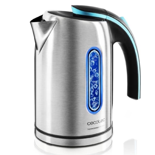 Cecotec ThermoSense 270 elektrisk vattenkokare i stål - 1,7 L - 2200 W - Base 360 - Anti-kalkfilter