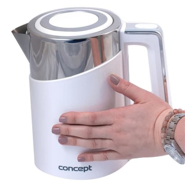 Elektrisk termoreglerande vattenkokare 1,7L Concept DW vit justerbar med temperaturväljare te kaffe