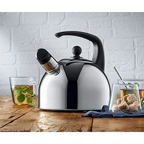 WMF Cromargan visslande vattenkokare i polerat rostfritt stål, 2 L - 651026040