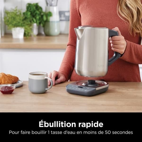 Vattenkokare - NINJA - KT201EU - 3000 W - 1,7 L - Justerbar temperatur - Rostfritt stål
