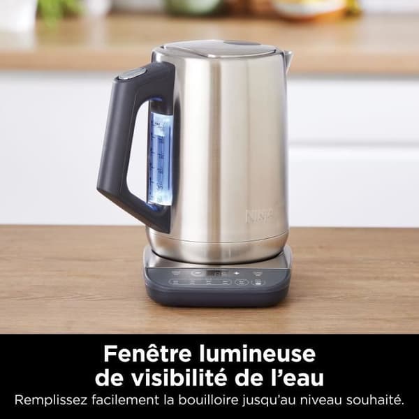 Vattenkokare - NINJA - KT201EU - 3000 W - 1,7 L - Justerbar temperatur - Rostfritt stål