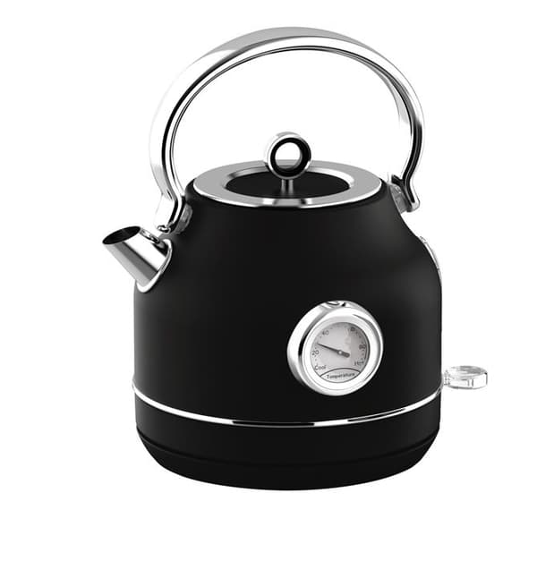 Elektrisk vattenkokare med termometer 1,7 l Kollektion Matte Black BH-9640 av Berlingerhaus