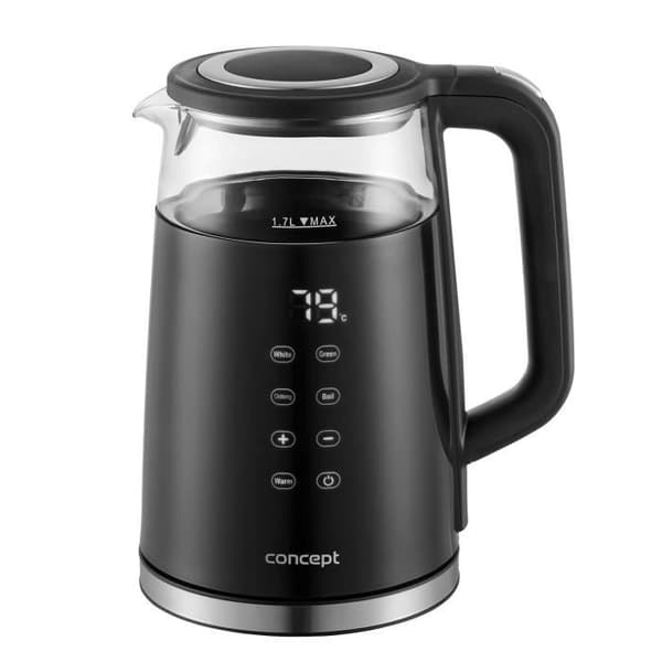 Glasvattenkokare Concept 1,7L med temperaturkontroll RK4100