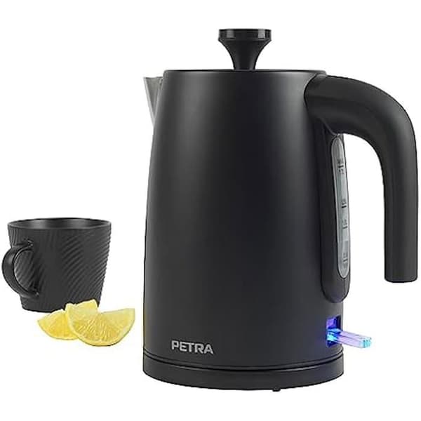 Elektrisk vattenkokare - PETRA - PT5632MBLKVDE - 1,7L - 3000W - 360° vridbar bas