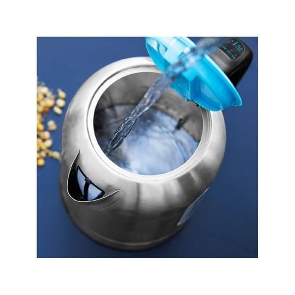 Cecotec ThermoSense 290 stål vattenkokare. 1,7 L, BPA-fri, Rostfritt stål, 360 Bas, Anti-kalkfilter, Triple Syst