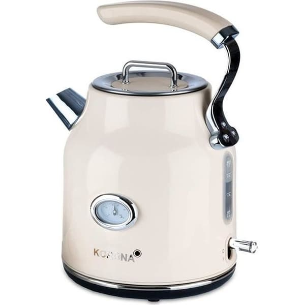 Korona 20666 vattenkokare - kräm - 1,7L - 2200W - Anti-kalkfilter