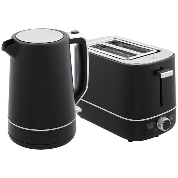 Kedel Ristbrødrister Sæt, 2200 W 1,7L, 21.2x16x24.3 cm, Sort