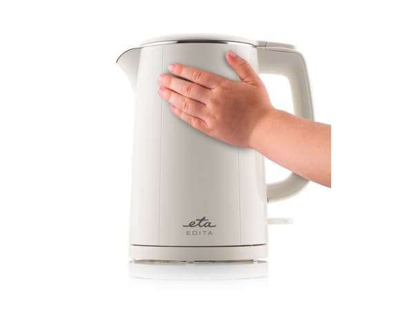Eta Edita 8595 90010, 1,5 L, 2200 W, Beige, Rustfrit stål, Vandmåler, Overophedningsbeskyttelse