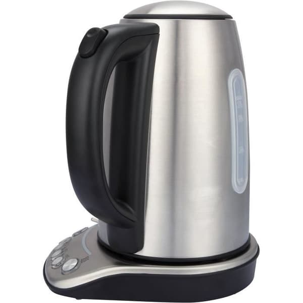 Elkedel - BRANDT - BO1202B - 1,7 L - 5 temperaturer + varmholdning - Rustfrit stål og sort