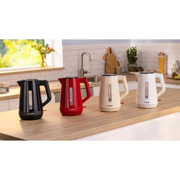 Vedenkeitin - BOSCH - TWK1M121 MyMoment - Valkoinen - tilavuus 1,7 l - 360° jalusta - johdon säilytys - 3 automaattista turvaominaisuutta