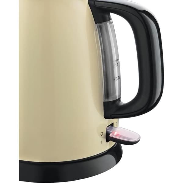 Russell Hobbs 24994-70 Colours Plus Kompakt Vattenkokare - 1L, Snabb, Antikalkfilter, Krämfärgad