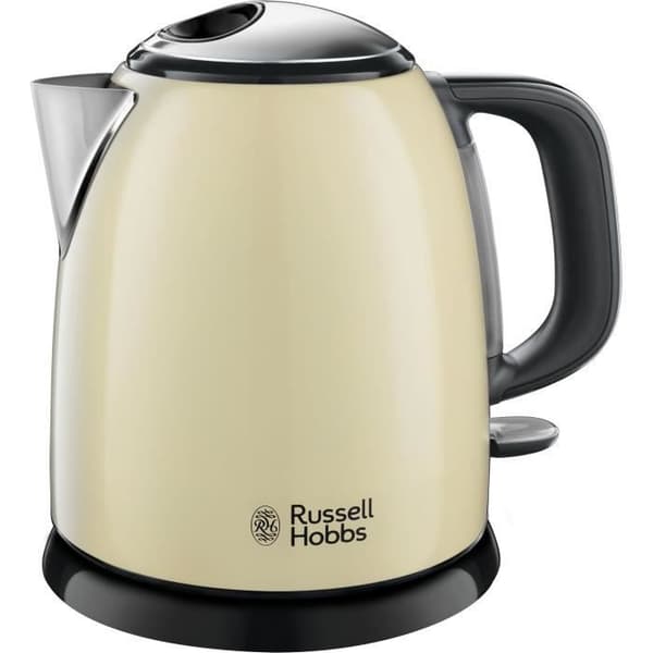 Russell Hobbs 24994-70 Colours Plus Kompakt Vattenkokare - 1L, Snabb, Antikalkfilter, Krämfärgad