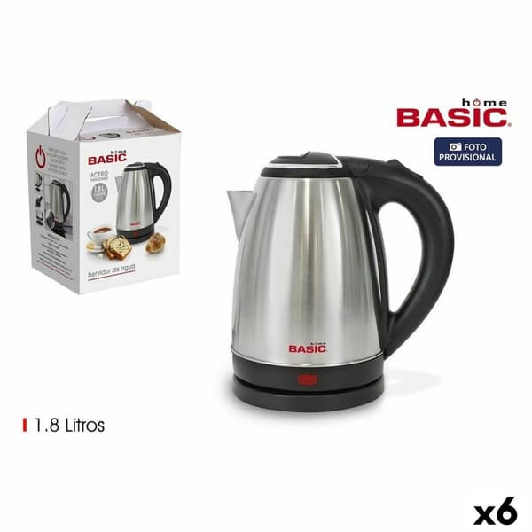 Vattenkokare med LED -ljus Basic Home 1500 W (1,8 L)