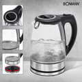 Miniatyrbild 3 av 4: "Bouilloire - Bomann - WKS 6032 G - 1,7L - 2200W - Glas/Verkromad stål"