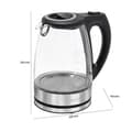 Miniatyrbild 5 av 6: Vattenkokare i glas 1,5L 2200W Bomann WKS 6032 G CB