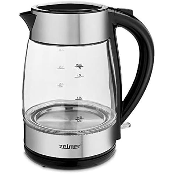 Vattenkokare - ZELMER - ZCK8011 - Glas - 1,7 L - 2200 W - Trådlös - LED