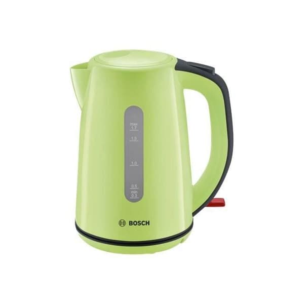 BOSCH TWK7506 vattenkokare - 1,7L - 2200W - Äppelgrön - 360° bas